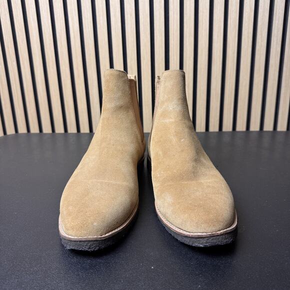 COACH SUEDE CHELSEA BOOTS IN PEANUT SIZE 44.5 - excellent used condition - Picture 5 of 9